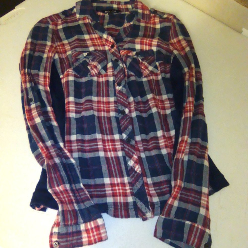 Women's Size Small Plaid Shirt 3/$10